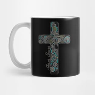 Jesus Saves Artistic cross Mug